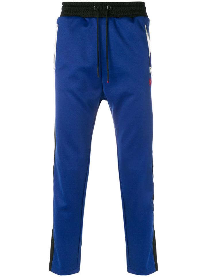 Diesel Panelled Sweatpants - Blue