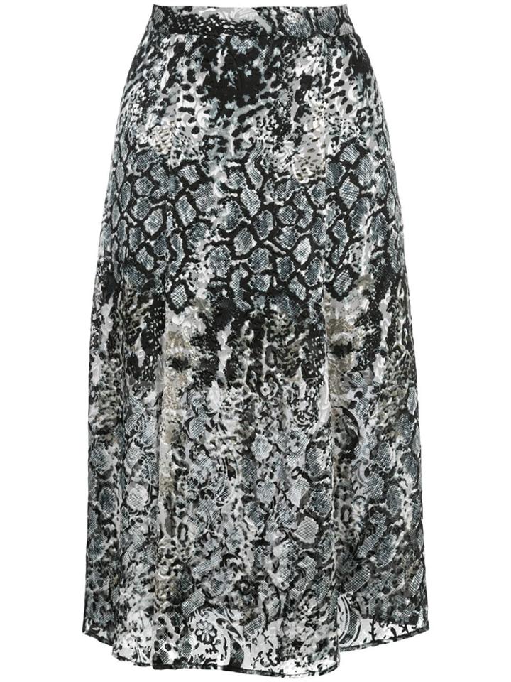 Alice+olivia Athena Midi Skirt - Grey