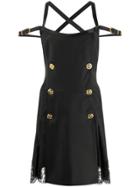 Versace Double-breasted Mini Dress - Black