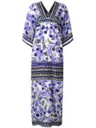 Holland Street - Floral Print Tunic Dress - Women - Silk Crepe - One Size, White, Silk Crepe
