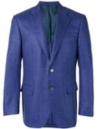 Canali - Two Button Blazer - Men - Silk/linen/flax/cupro/wool - 52, Blue, Silk/linen/flax/cupro/wool