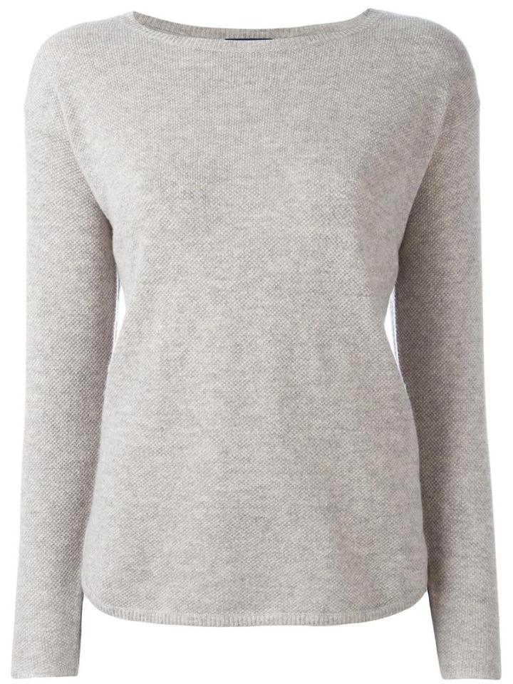 Polo Ralph Lauren Round Neck Jumper, Women's, Size: Small, Grey, Cashmere