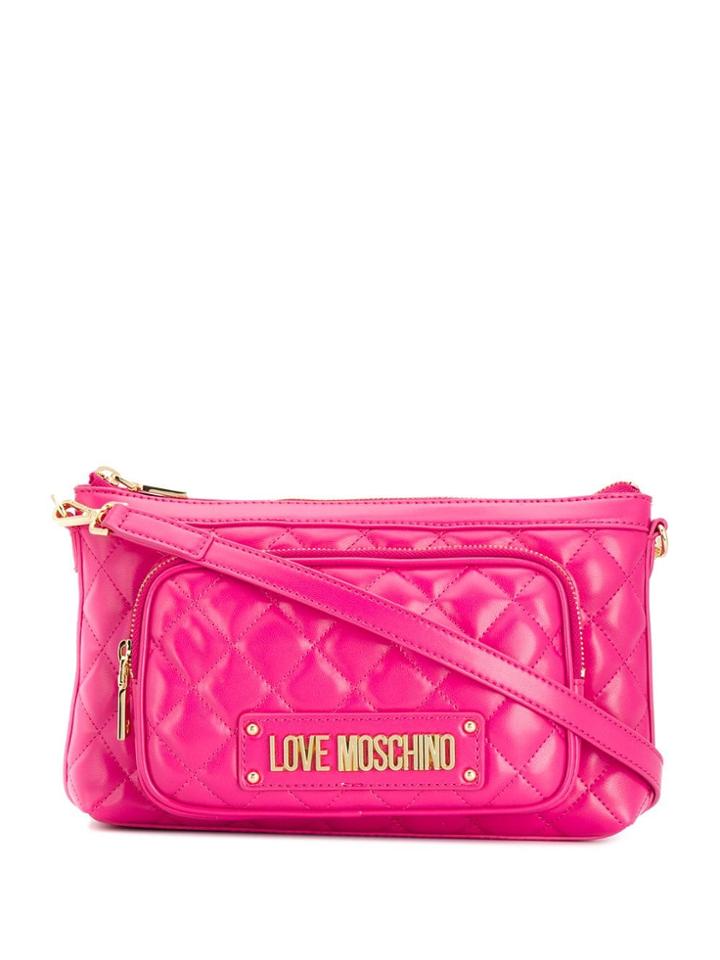 Love Moschino Quilted Crossbody Bag - Pink