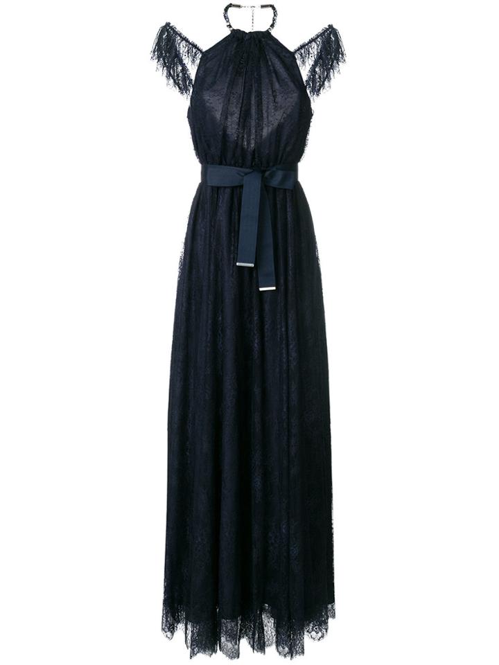 Pinko Floral Lace Patterned Dress - Blue