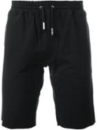 Eleventy Jersey Sweat Shorts, Men's, Size: L, Black, Cotton/spandex/elastane