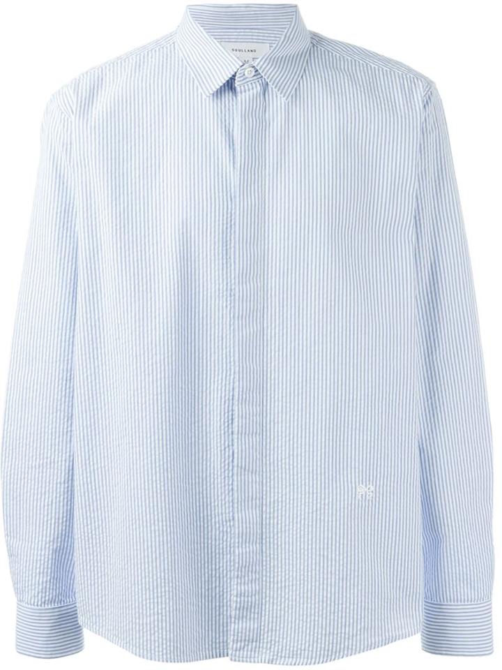 Soulland 'heimburger' Shirt, Men's, Size: Small, Blue, Cotton