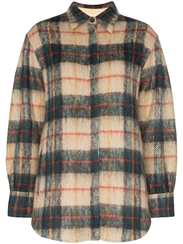 Samuel Gui Yang Tartan Print Knit Shirt - Multicoloured