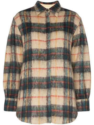 Samuel Gui Yang Tartan Print Knit Shirt - Multicoloured