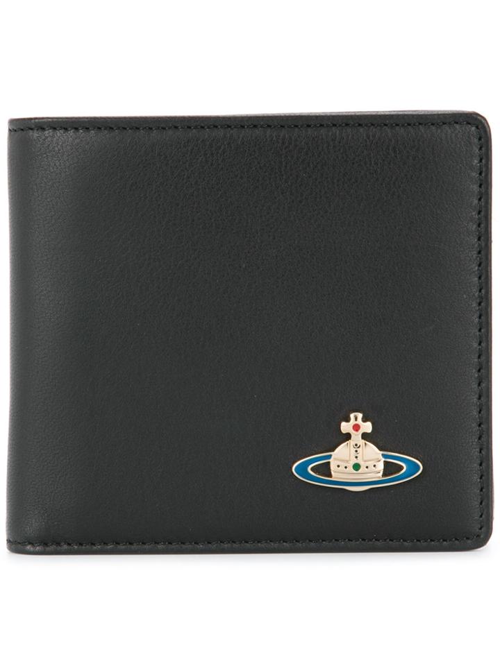 Vivienne Westwood Foldover Logo Wallet - Black
