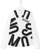 Moschino Kids Logo Print Shirt, Boy's, Size: 14 Yrs, White