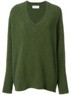 Christian Wijnants Oversized V-neck Sweater - Green