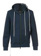 Craig Green Lace Up Detailed Hoodie - Blue
