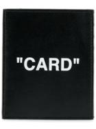 Off-white Quote Cardholder - Black