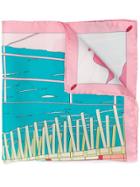 Cha Val Milano Santa Monica Print Scarf - Pink
