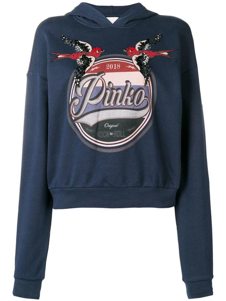 Pinko Targa Hoodie - Blue