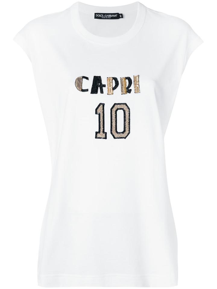 Dolce & Gabbana - Capri 10 Tank Top - Women - Cotton - 38, White, Cotton