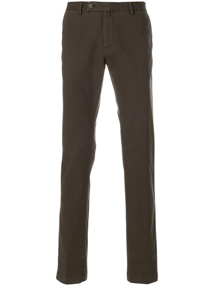 Hackett Straight Leg Trousers - Brown