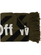 Off-white Arrow Scarf - Green