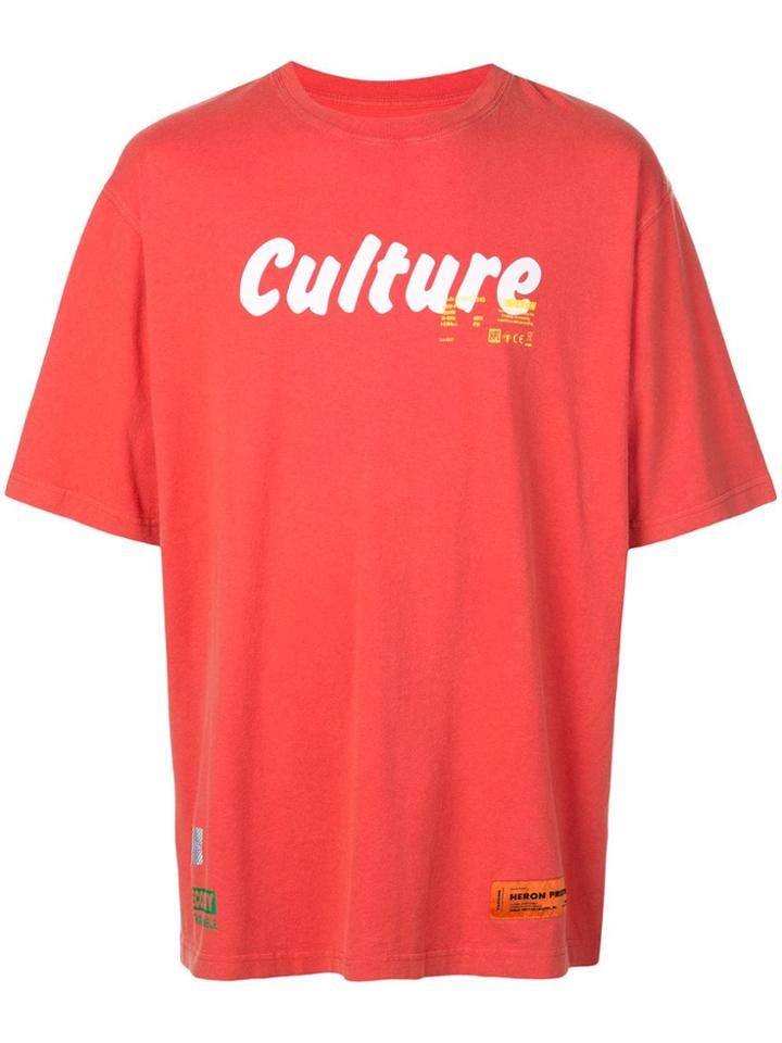 Heron Preston Culture Print T-shirt - Orange