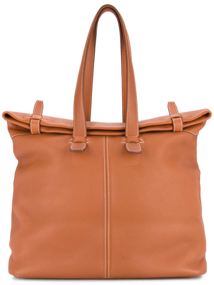 Hermès Vintage Tar Tote Bag - Brown