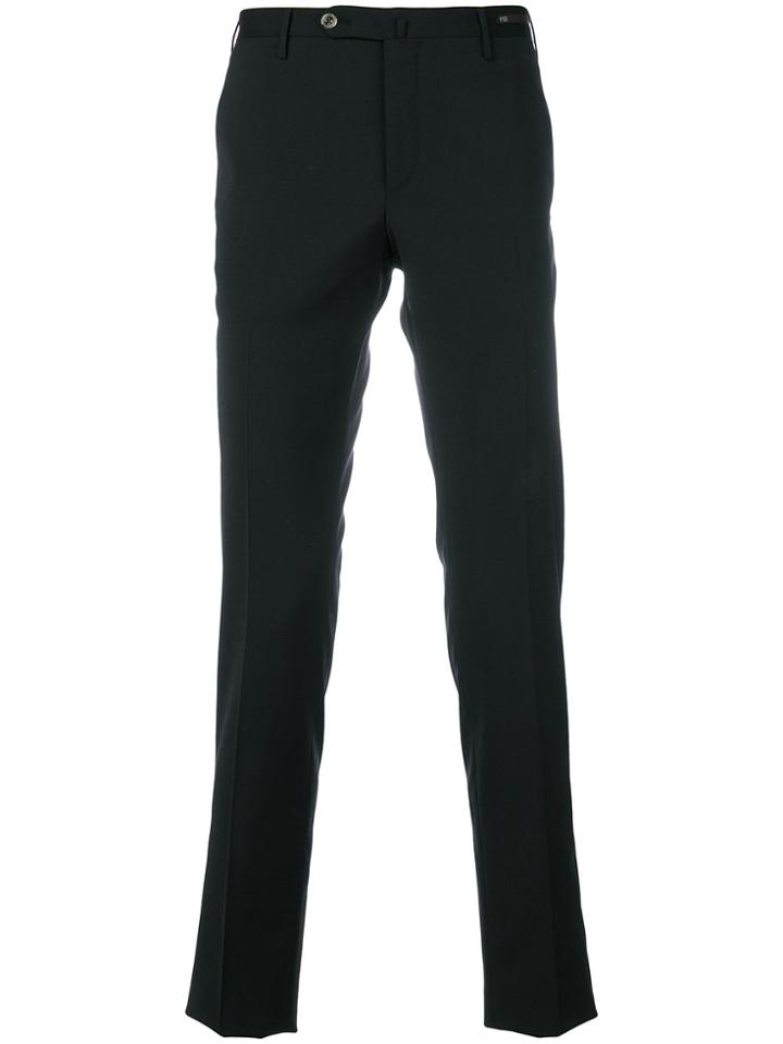 Pt01 Mid-rise Skinny Trousers - Black