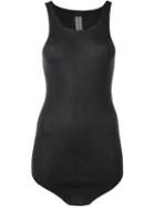 Rick Owens Curved Hem Tank Top, Women's, Size: Large, Grey, Cashmere