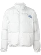 J.w.anderson Snail Patch Down Jacket, Men's, Size: 44, White, Feather Down/polyamide/polyester/viscose