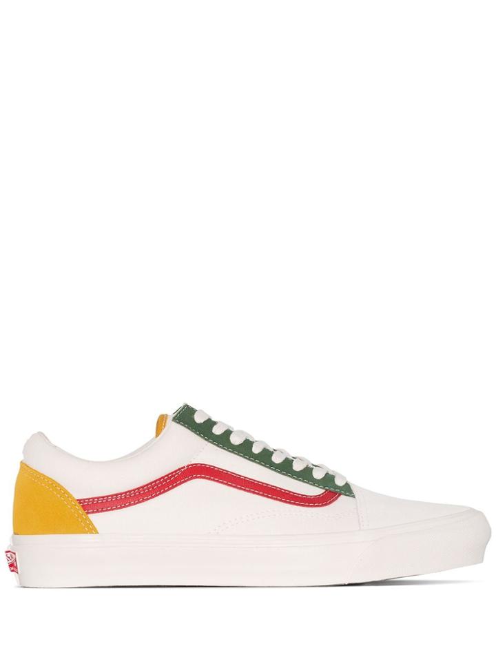 Vans Og Old Skool Colour-block Sneakers - White