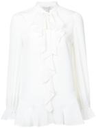 Rachel Zoe Ruffle Trim Blouse - White