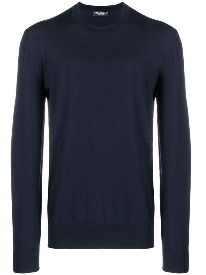 Dolce & Gabbana Crewneck Jumper - Blue