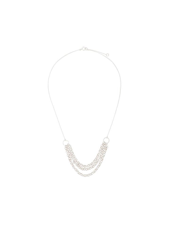 Petite Grand Three Chain Necklace - Metallic