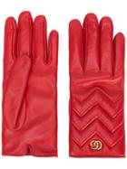 Gucci Gg Marmont Gloves - Red