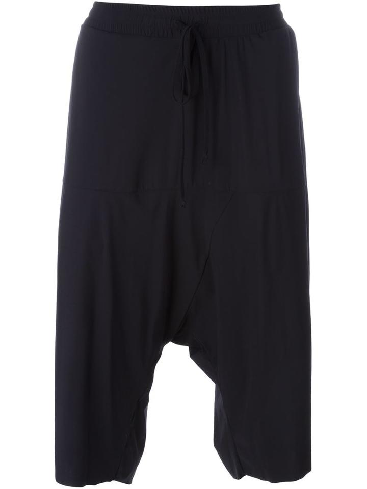 Lost & Found Ria Dunn Drawstring 'over' Drop-crotch Short, Men's, Size: Medium, Black, Polyamide/spandex/elastane