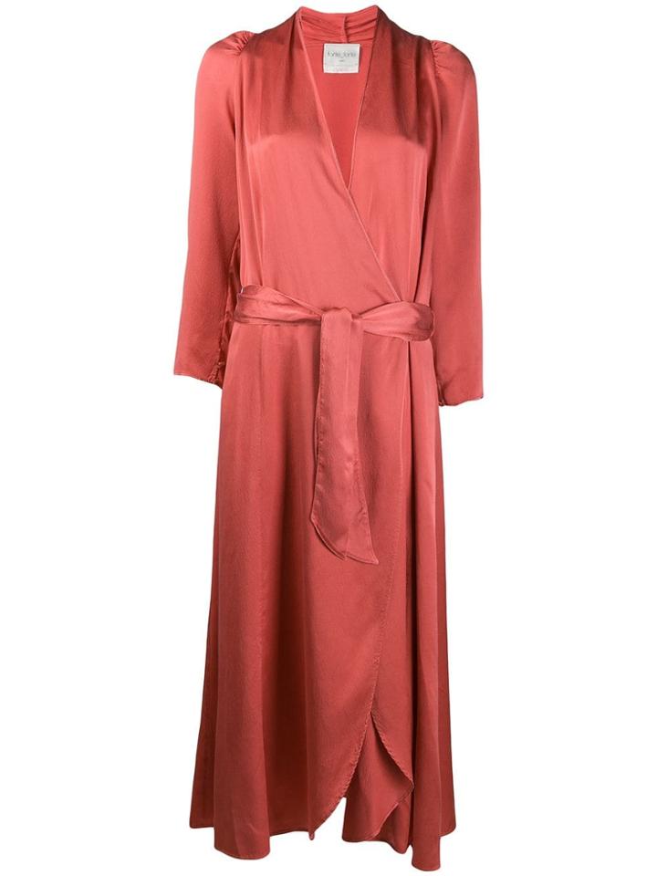 Forte Forte Midi Wrap Dress - Pink