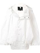 Cheng Peng Water-resistant Oversized Jacket - White