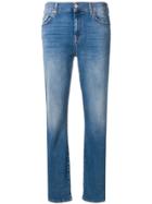 7 For All Mankind Relaxed Skinny Slim Illusion Figueroa Jeans - Blue