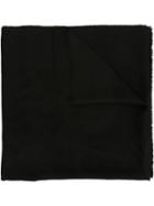 Chanel Vintage Floral Pattern Scarf, Women's, Black