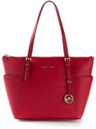 Michael Michael Kors 'saffiano' Tote, Women's, Red, Leather