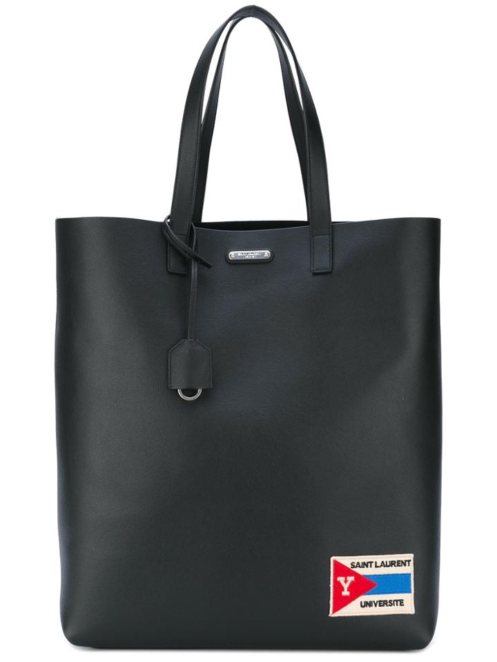 Saint Laurent Sl Universite Square Tote Bag - Black