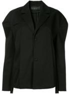 Nino Babukhadia Oversized Pleated Jacket - Black