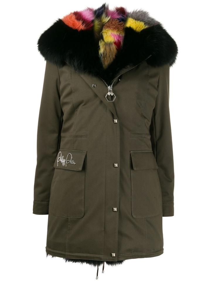 Philipp Plein Hooded Parka - Green