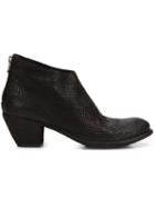 Officine Creative Snakeskin Effect Ankle Boots