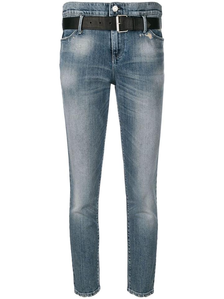 Rta Cropped Tapered Jeans - Blue
