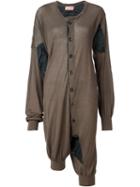 Vivienne Westwood Gold Label Squiggle Jumpsuit, Women's, Size: S, Brown, Cotton