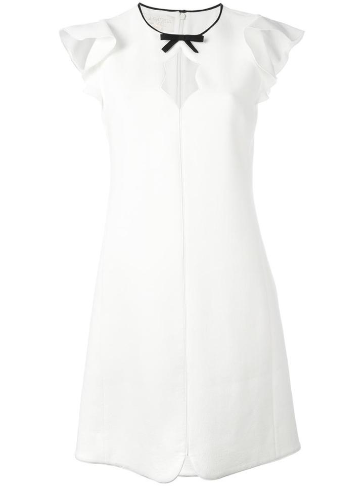 Giambattista Valli Cut-out Detail Dress, Women's, Size: 42, White, Cotton/viscose/polyamide/silk