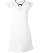 Giambattista Valli Cut-out Detail Dress, Women's, Size: 42, White, Cotton/viscose/polyamide/silk