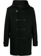 Saint Laurent Hooded Duffle Coat - Black