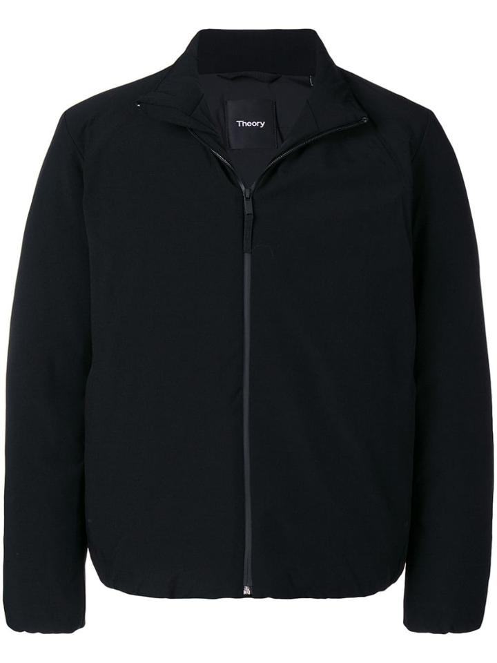 Theory Zipped Up Bomber Jacket - Black