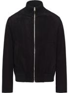 Prada Suede Bomber Jacket - Black