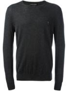Alexander Mcqueen Skull Patch Sweater, Men's, Size: Medium, Grey, Cashmere